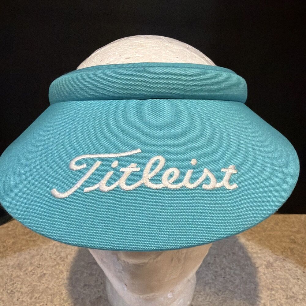 Vintage Titleist by Texace Golf Visor light blue Underbrim Made in USA Mens Hat
